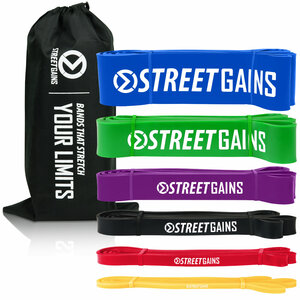 Complete Pack - Resistance Fitness Bands - Inclusief Draagtas | StreetGains® Complete Pack - Resistance Fitness Bands - Inclusief Draagtas | StreetGains®