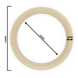 Houten Turn Gym Ringen 28MM – Inclusief Verstelbare Straps en Draagtas | StreetGains®_