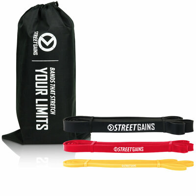 One Arm Pull Up Pack - Resistance Fitness Bands | StreetGains® One Arm Pull Up Pack - Resistance Fitness Bands | StreetGains®