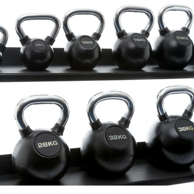 Kettlebell Chrome Rubber | Muscle Power® Kettlebell Chrome Rubber | Muscle Power®