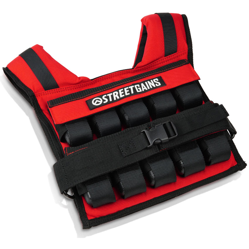 Gewichtsvest 20KG Rood - Inclusief Gewichten | StreetGains®