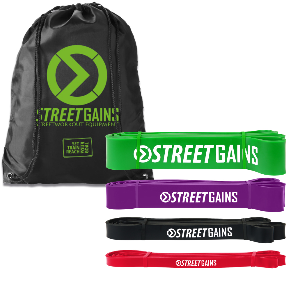 Muscle Up Pack - Resistance Fitness Bands - Inclusief Draagtas | StreetGains®