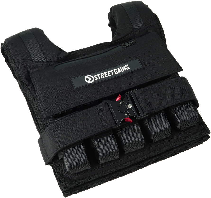 Gewichtsvest 20KG Zwart PRO | StreetGains®