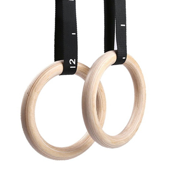 Houten Turn Gym Ringen (28MM) | StreetGains®